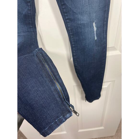 Current/Elliott Silverlake Zip Ankle Skinny Leg Jeans Sargent Revolve Low Rise - Picture 5 of 12